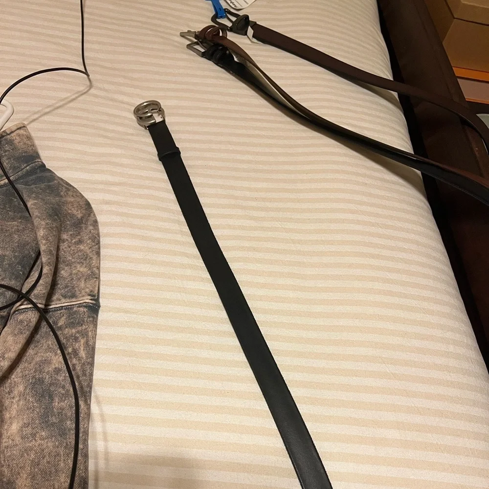 NEW W/O TAG | Men’s Black Thin Gucci Belt